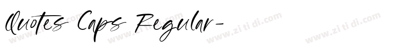 Quotes Caps Regular字体转换